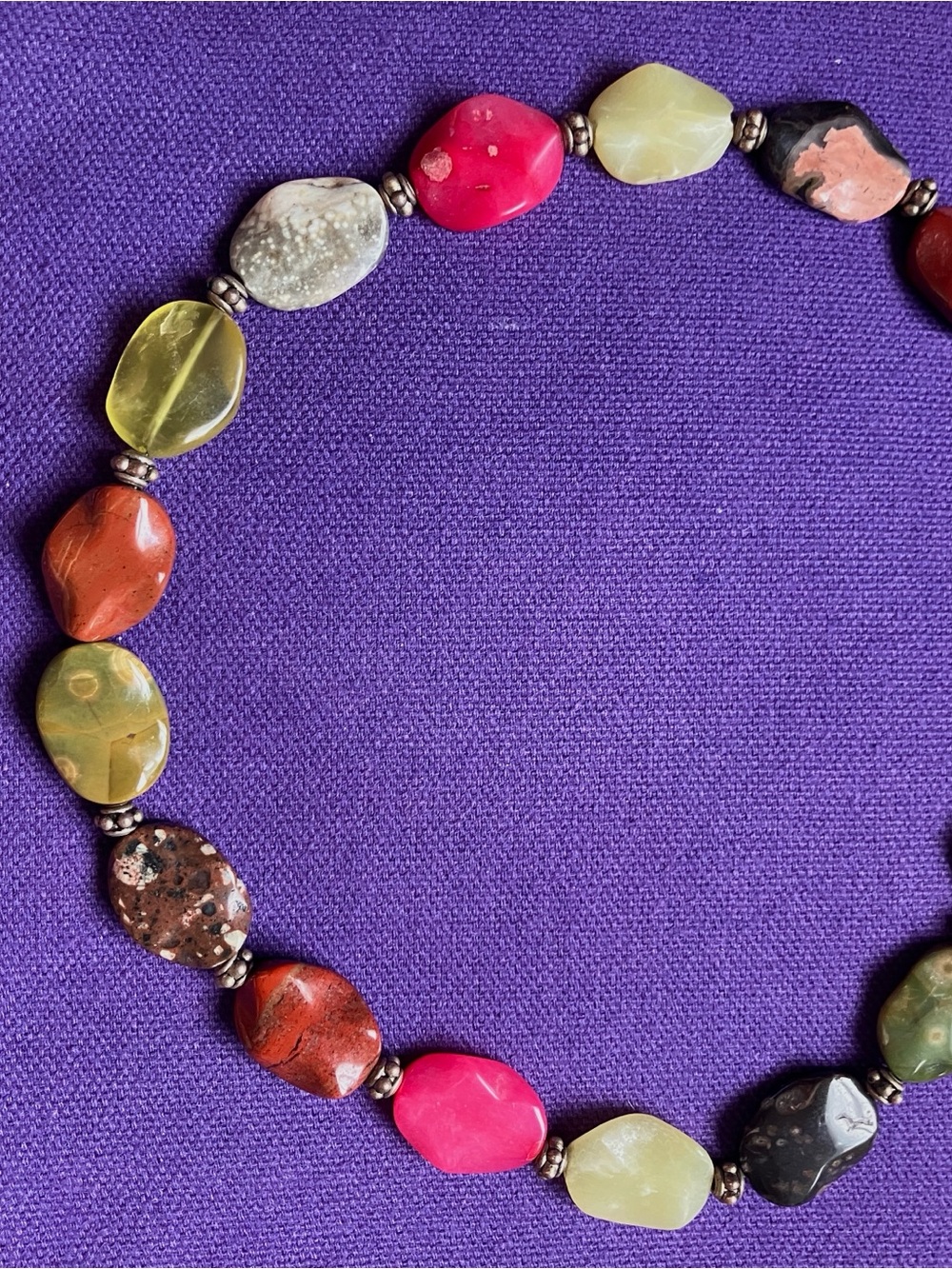 Colorful Multi-Stone Beaded Necklace - Women Jewelry